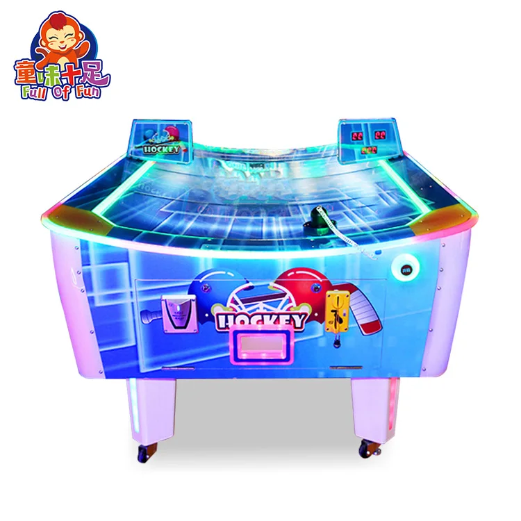 

2021 new design Interesting Play Land Sports hockey table air hockey with curved surface for amusement center