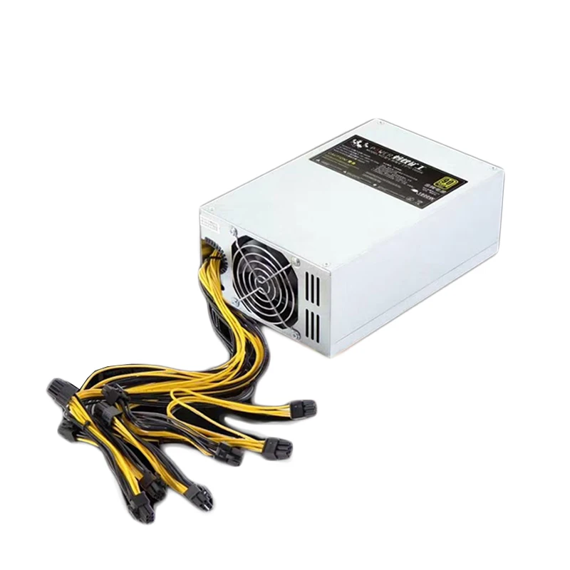 

Hot selling 2000w Power Supply 2000W 220V For computer Mini Machine Power Source 24pin psu power supply mini, Black coated