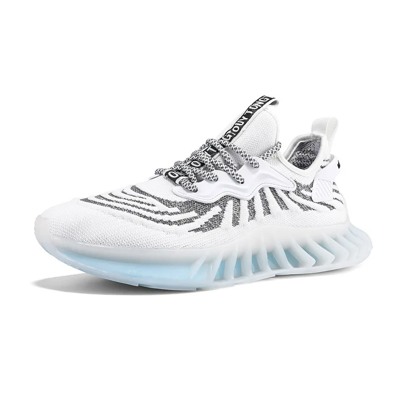 

Summer men's sports and leisure running shoes lace up fashion sneakers, 3 colors