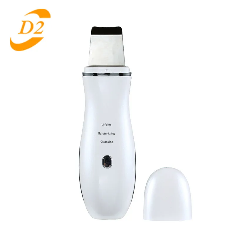 

Hot Sale Ultrasonic Skin Scrubber Peeling Shovel Ion Acne Blackhead Remover Deep Cleaning Machine face Lifting Facial Massager