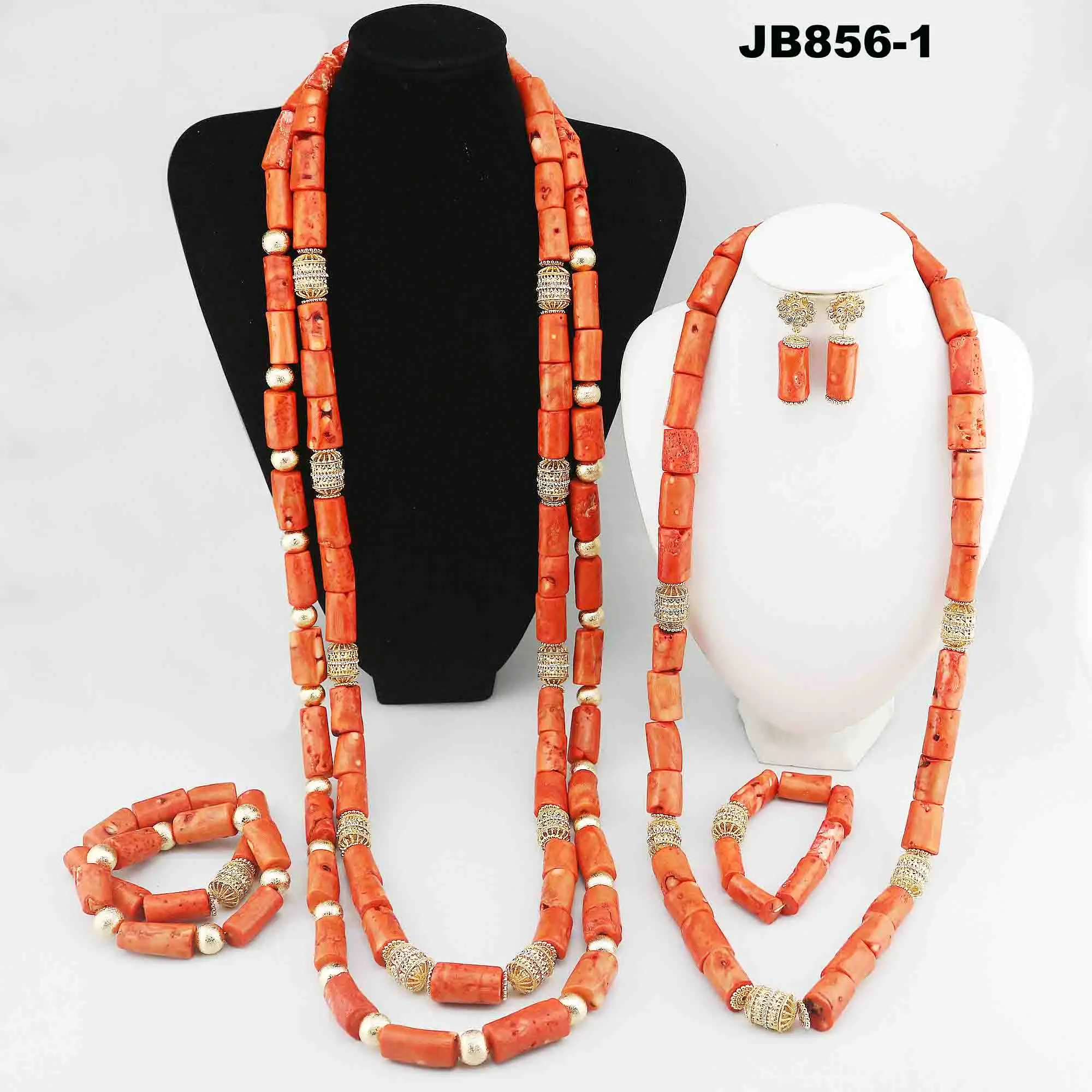 

Hot china products wholesale african style wedding coral beads set jewelry 2019 latest design, Coral,wine,gold,white,beige