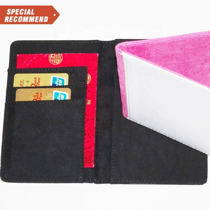 

High Quality Custom Personalized Printed PU Leather Wallet Case Blank Sublimation Passport Holder For Travel Card Passport Cov