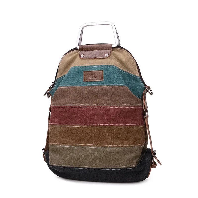 

Vintage mochilas de cuero travelling backpack Anti-theft Casual Washed women Canvas Backpack