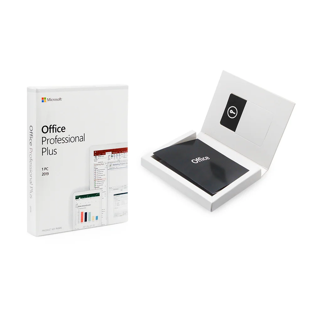 

Office 2019 Pro Plus PKC for 1pc key card box globally 100% online activation DHL free shipping The warranty lasts for 6 months