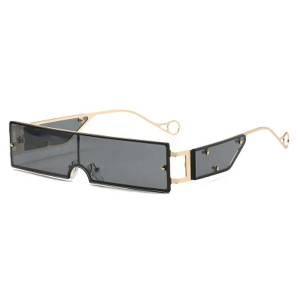 

2020 new arrivals luxury fashion metal rectangle gafas de sol trendy women men steampunk shades sunglasses sun glasses, Customized color
