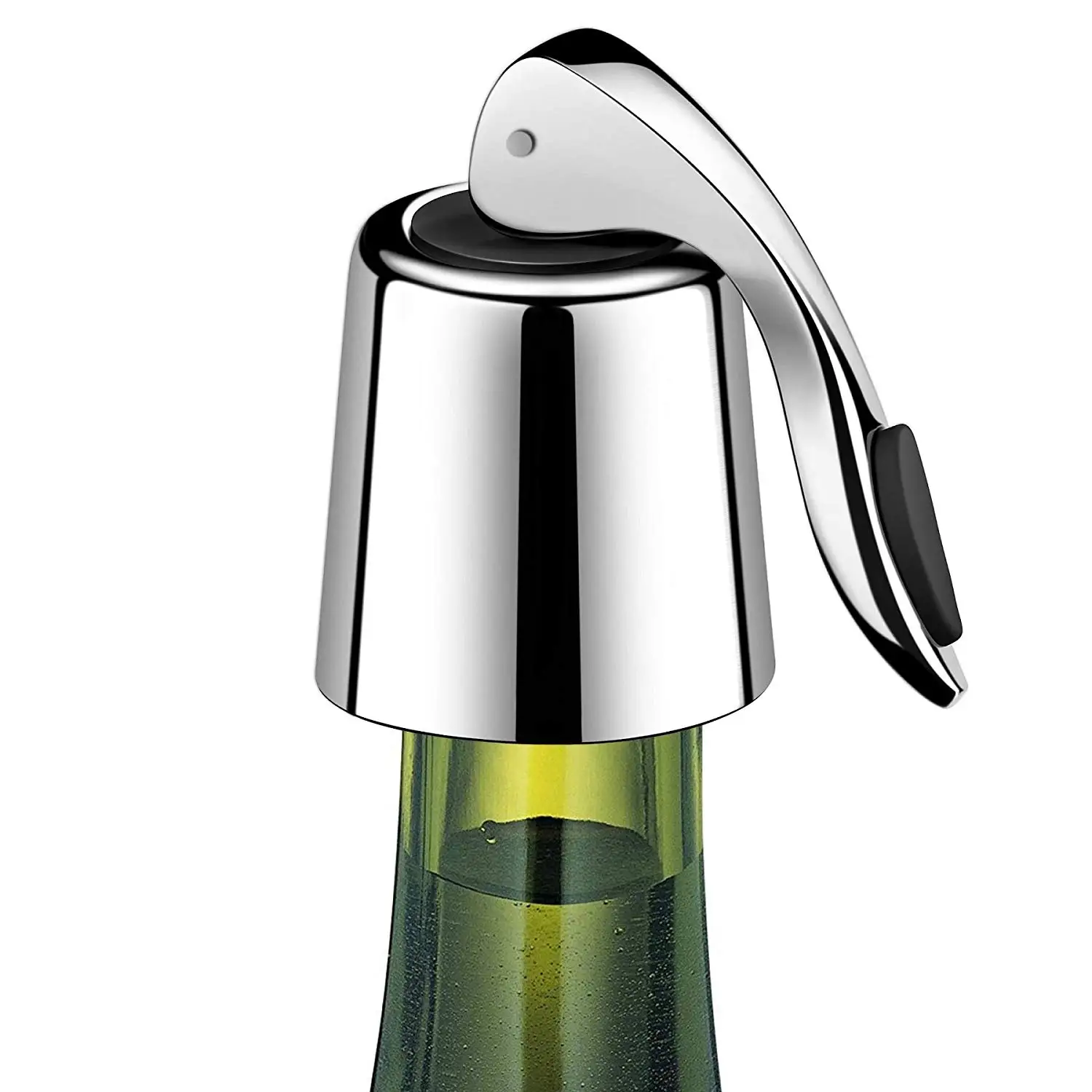 

2020 New Design Reusable High Seal Stainless Steel Silicone Wine Bottle Stopper