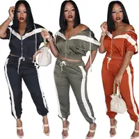 

2019 Fashion Womens Two Piece Set Casual Dresses Hooded 2 Piece Set Women Clothing