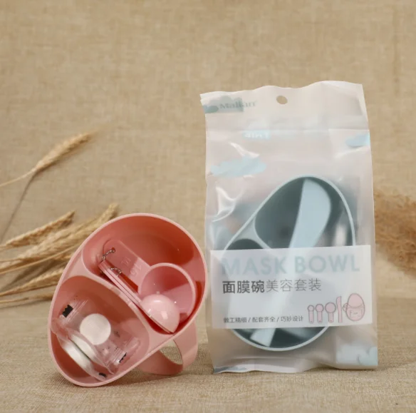 

Plastic Portability DIY Beauty Mask Bowl Set, As pics