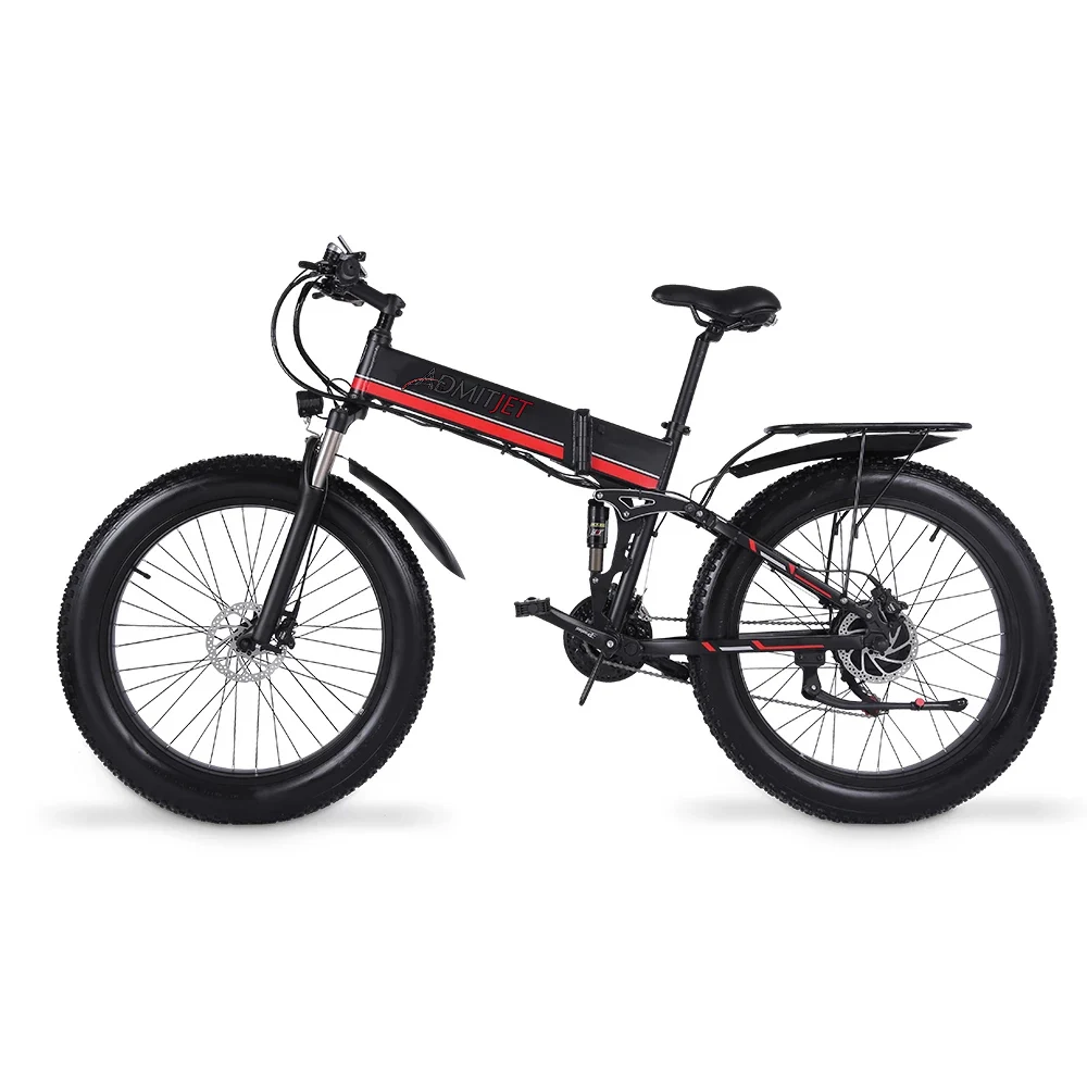 

48V 1000W 26 Inch Foldable 13Ah Lithium Battery 1000 Watt E Fatbike Men Folding Mountain Electric Bike Bicycle