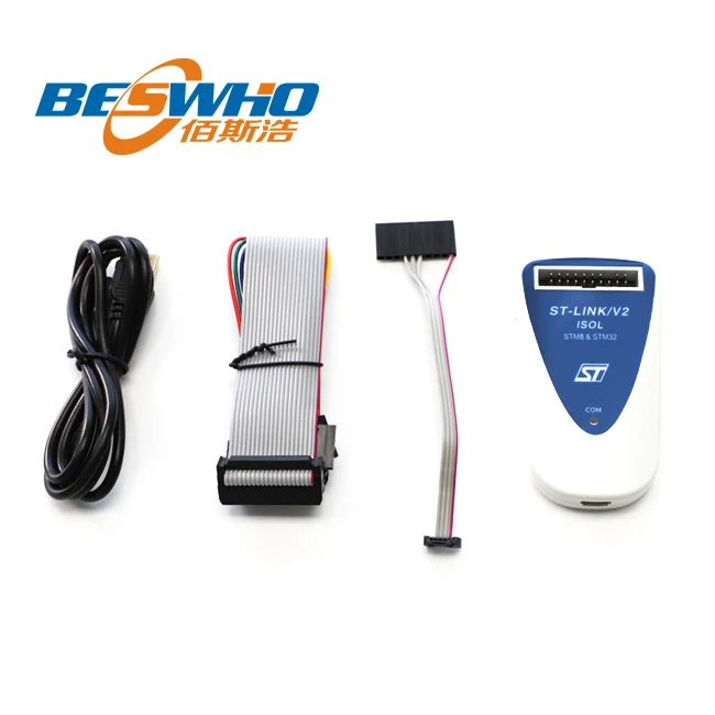 Programmeur Débogueur ST-Link V2 Pour STM8/STM32 - Interface SWD Et SWIM, Compatible IAR, Keil, STVD