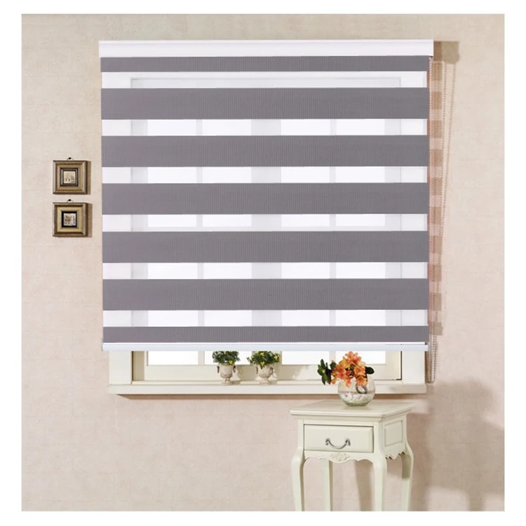 

High Quality 100% Polyester Jacquard Fabric Horizontal Curtain Blinds, Customized color
