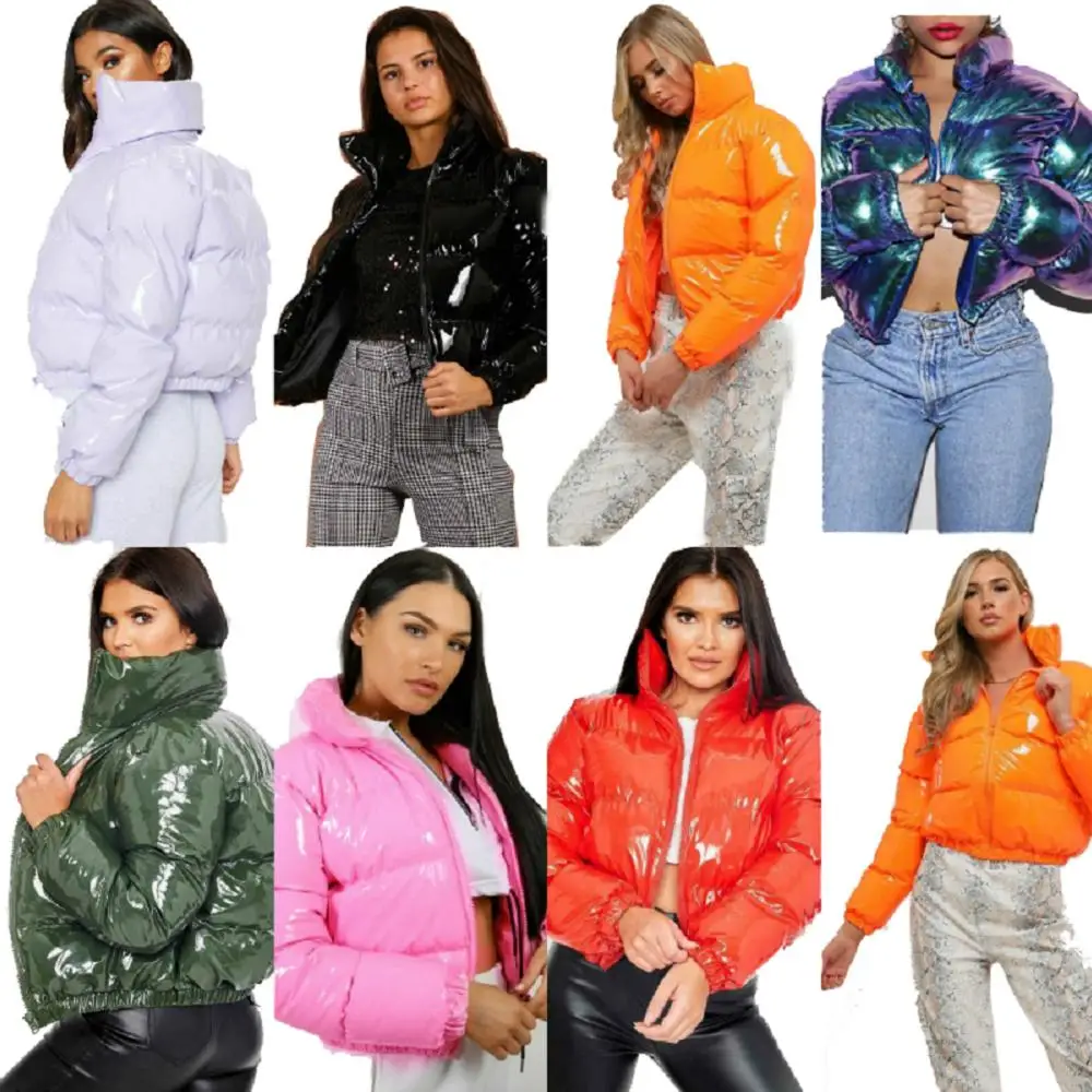 

puff plume Fengway 2021 New Arrival custom logo coat women down jacket thick crop puffer bubble coats, Picture