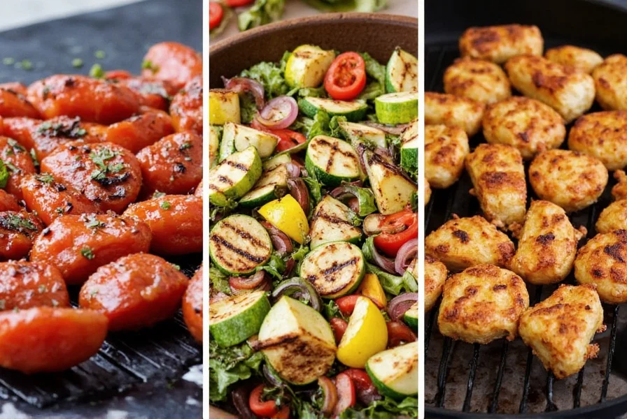 Essential grilling tools laid out