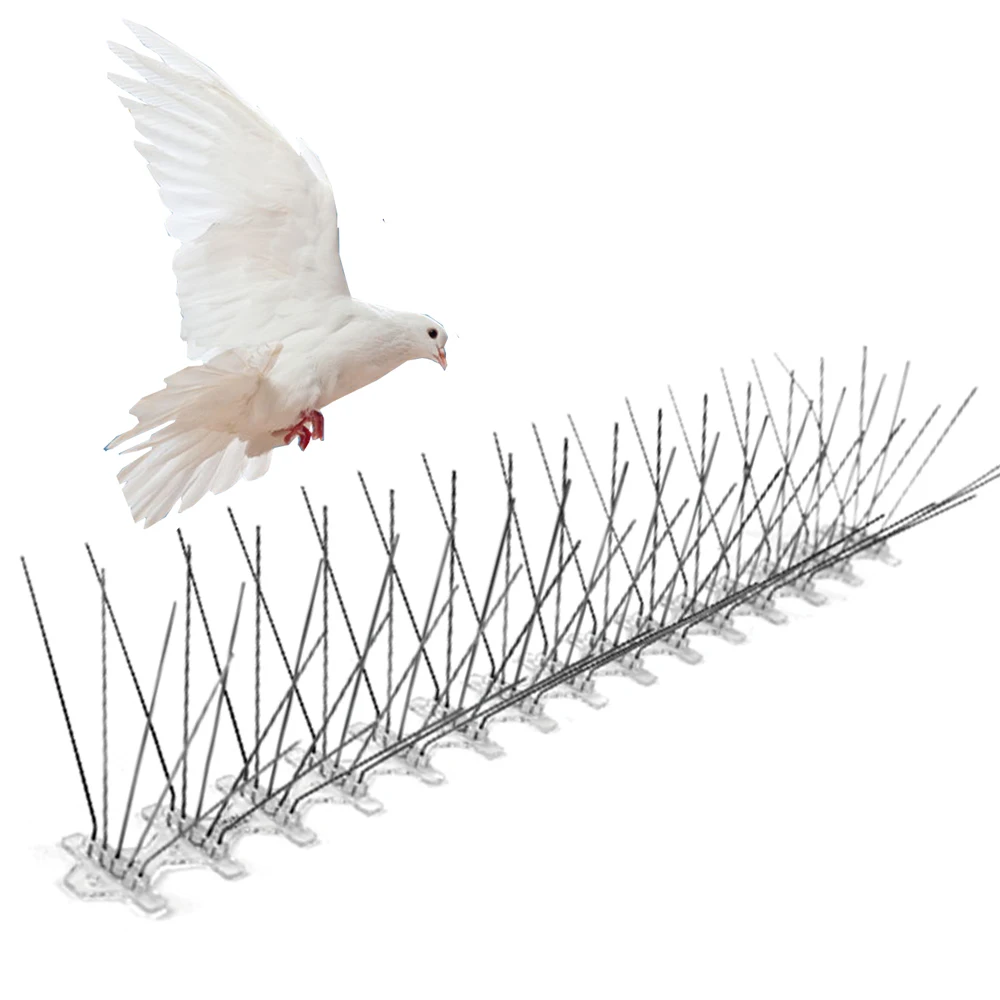 

5 rows 75 Spikes Stainless Steel PC Basement Pigeon Deterrent Pest Repeller Anti Bird Spikes