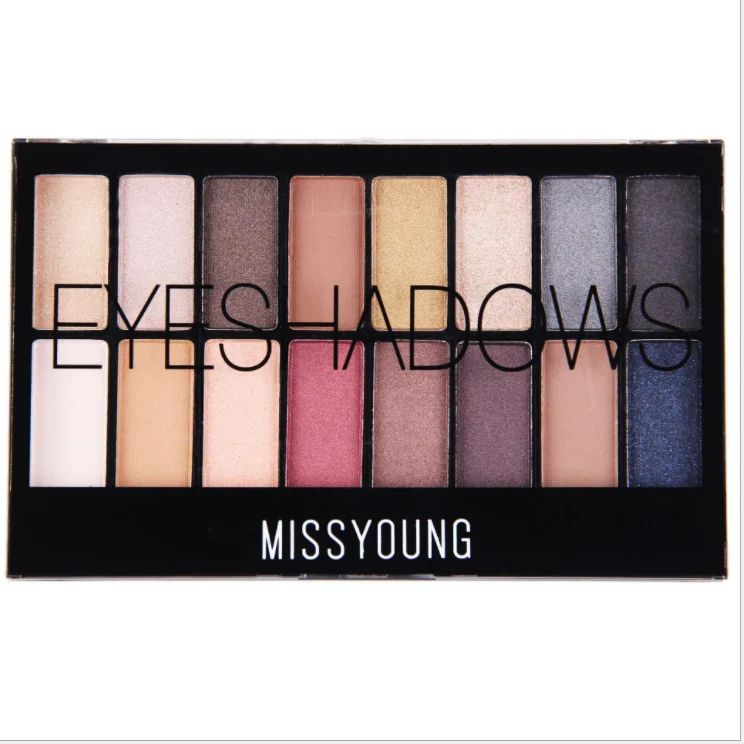 

Wholesale Miss Young 16 color cosmetic waterproof makeup eyeshadow palette