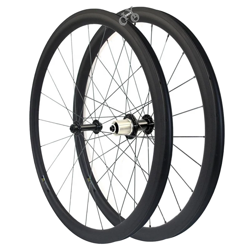 

Cheap Good Quality Carbon Fiber Road Bike Wheelset 38mm Depth 700c Wheels 25mm Width V Brake Clincher 700C Road Wheelset