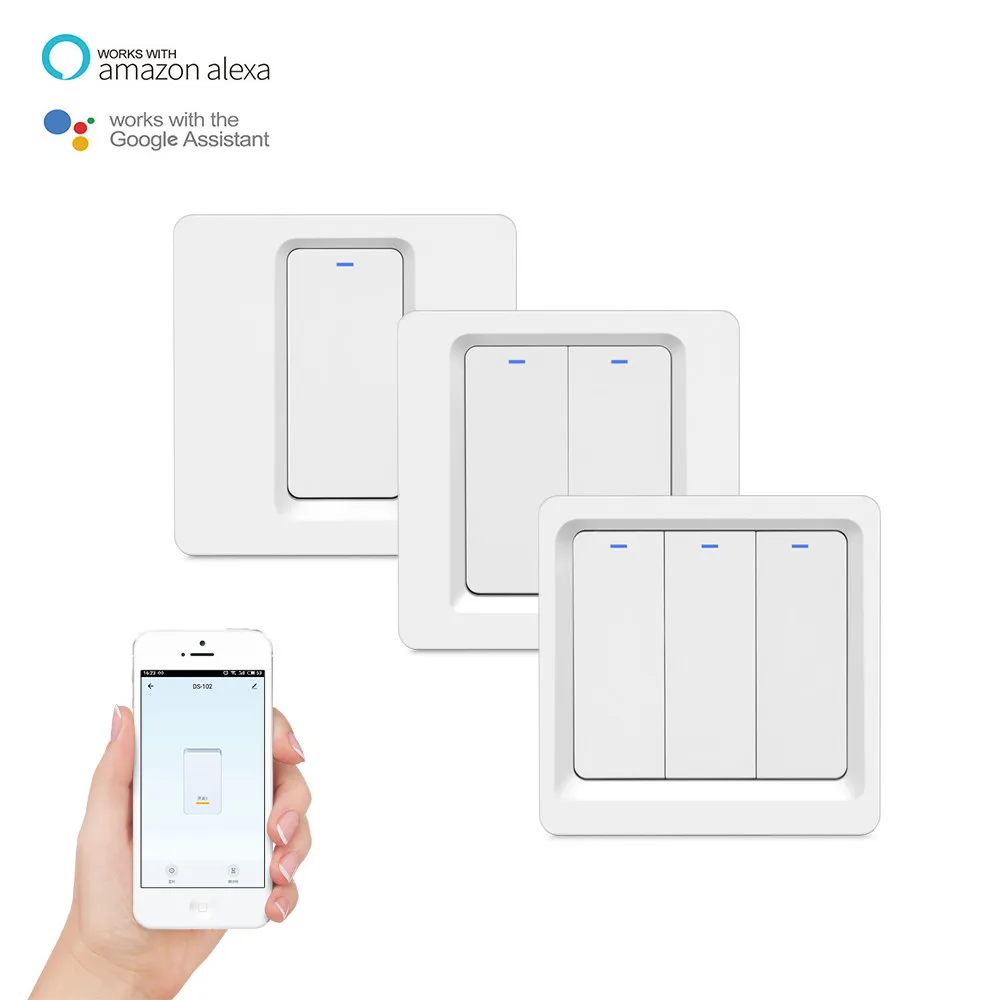 Tuya ZigBee Safe wall switch remote control support Amazon Alexa and Google assistant for EU standard - ANKUX.COM