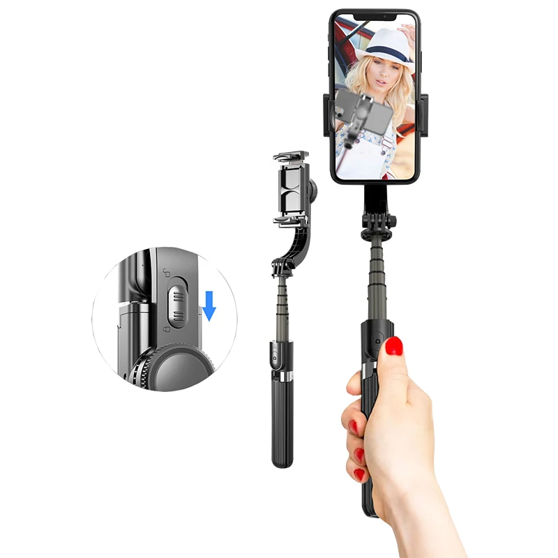 

Extendable Outdoor Automatic Balance Selfie Stick Tripod Single-axis Handheld Gimbal Stabilizer with Anti-Shaking Stabilizer
