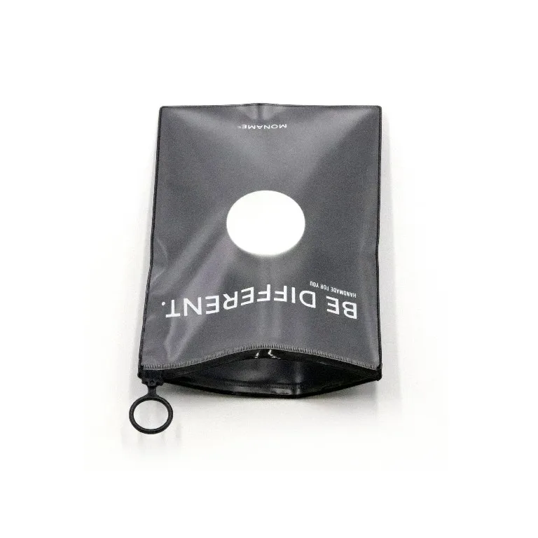 

Custom biodegradable bags recyclable eco-friendly plastic waterproof frosted cosmetic bags for clothing packaging