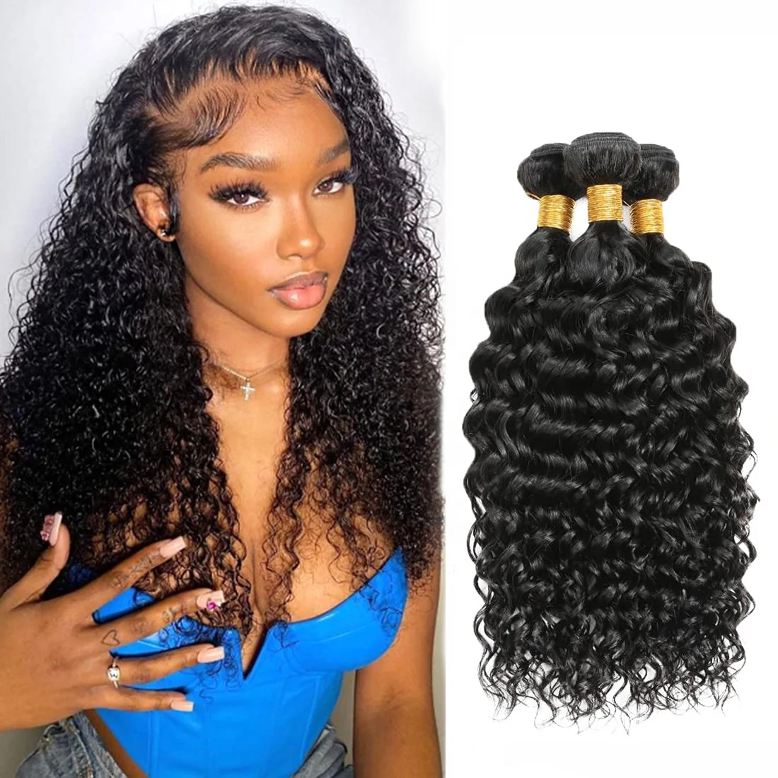 

Hot Selling Wholesale Price Brazilian Human Hair Extensions Bundles 32 Inch Jerry Curly Wave 100% Human Hair Bundles