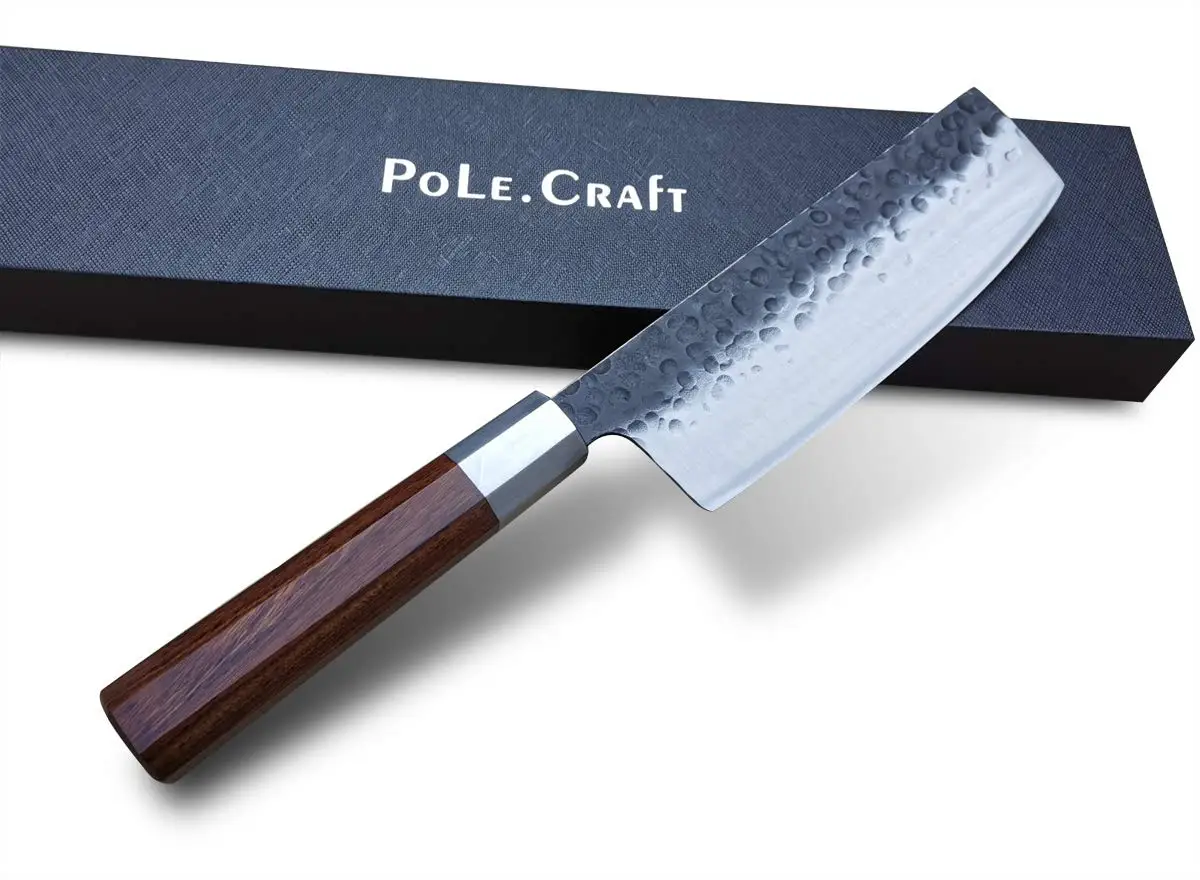 12 inch chef knife forged kitchen knife slicing knife crude wood