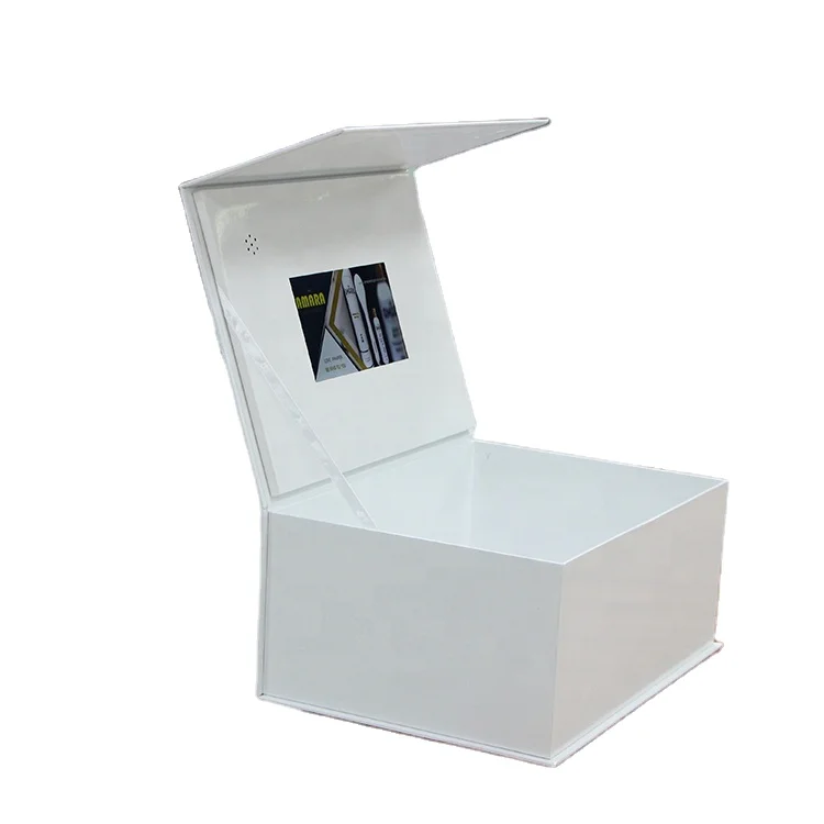 Wholesale Custom Printed Unique 7 Inch Lcd Screen Box Magnetic Gift Video Box