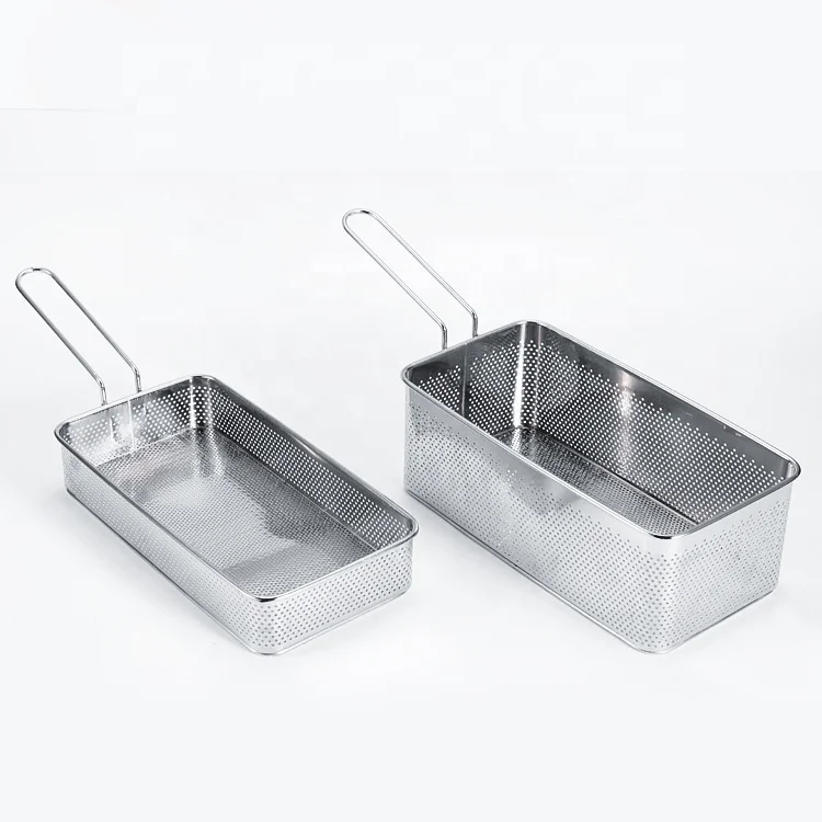 Amazon Top Seller 304Stainless Steel Basket For French Fries Chip Basket Deep Frying Basket