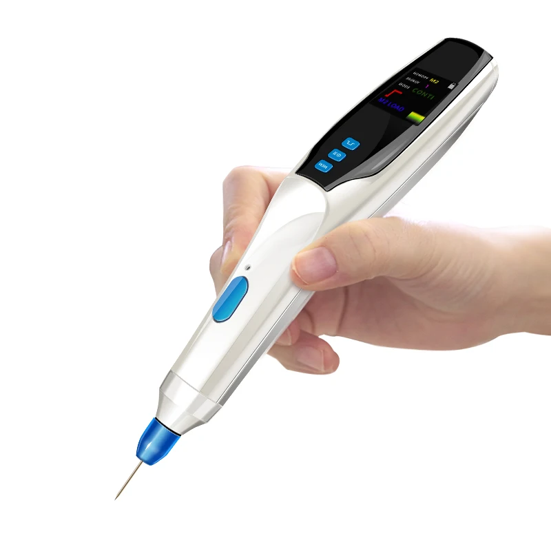 

Plaxage Plasma Pen Korea Cold Plasma Pen Eyelid Lift Wrinkle Removal Jett Medical Laser Plasma Pen, White, blue