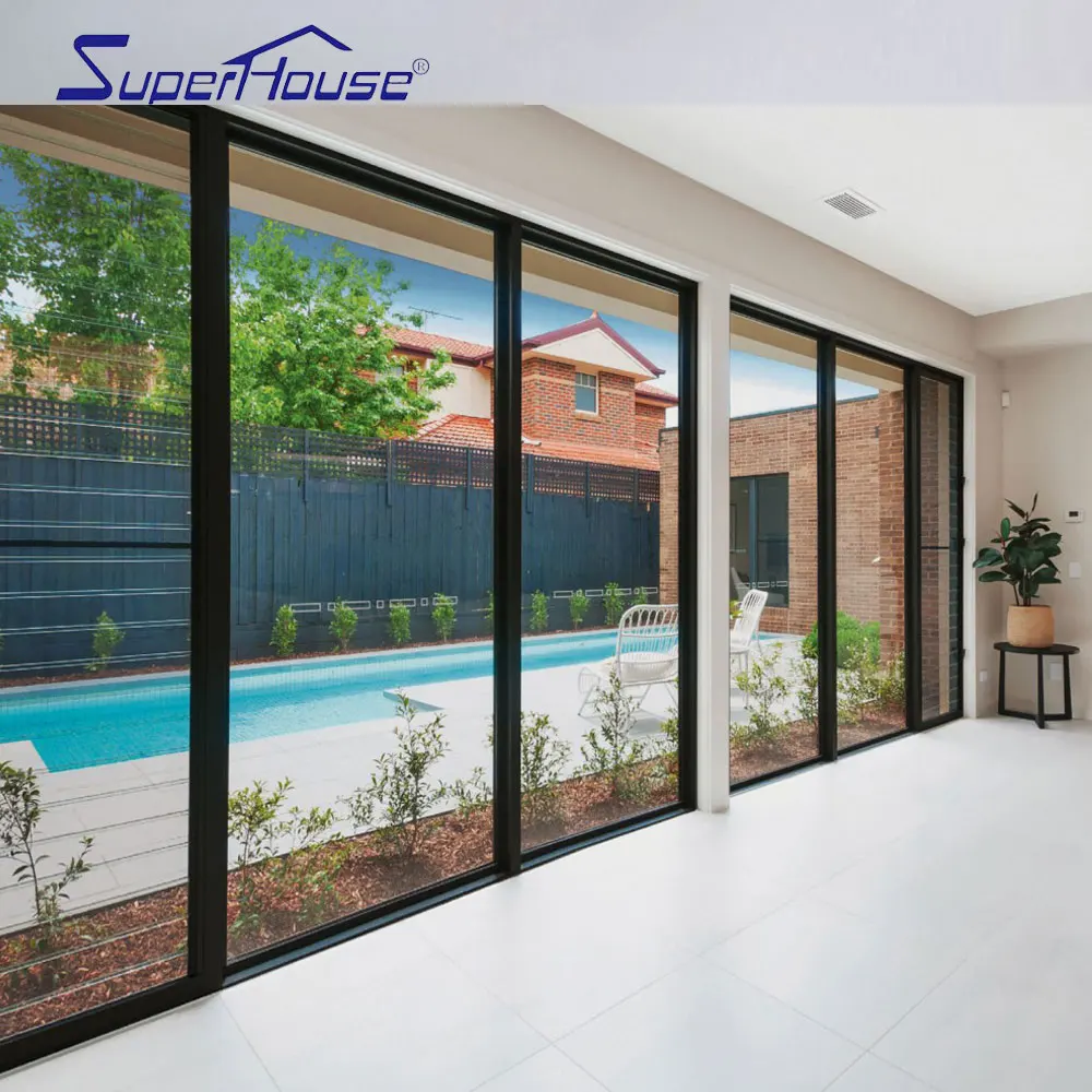 Florida Miami dade approved impact resistance thermal break glass folding door commercial