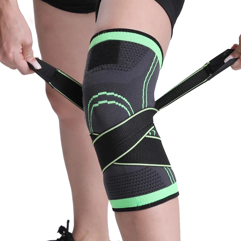 

2021 New Sports Knee Pad Yoga Breathable Fitness Compression Kneepads Rodillera Moto Knee Support Brace Protection Knee Sleeve