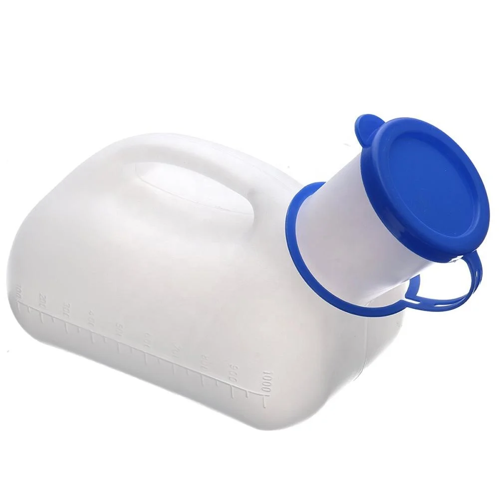 
Daily living aids Hot sale plastic chamber pot,pee bottle,male urinal with cover DL312 