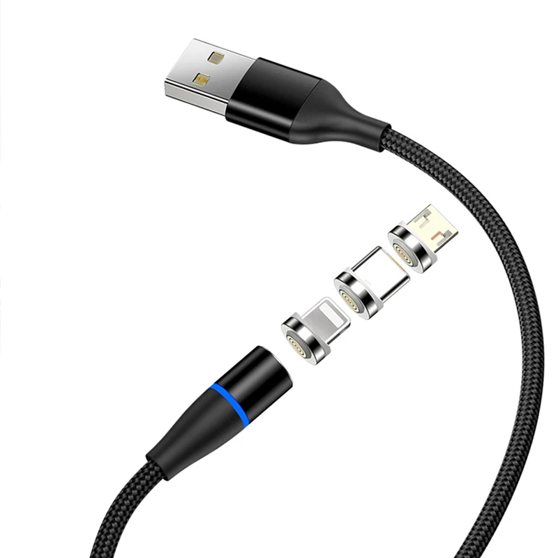 

hot sale mobile phone accessories products 3in 1 magetic charging cable portable magnet phone charger cables