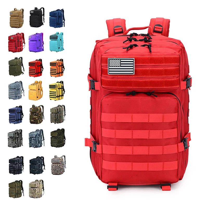 

2023 Hot Sale Oxford Waterproof Molle Backpack Gym Fitness mochila Ootdoor Sports Tactical Backpack 45L