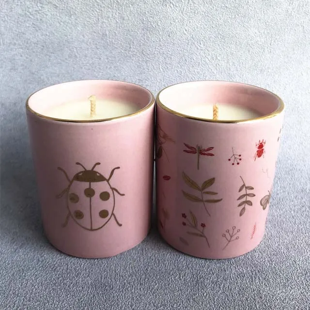 Custom Home Fragrance Private label Natural Aromatic Pillar Soy Wax Scented Candles 