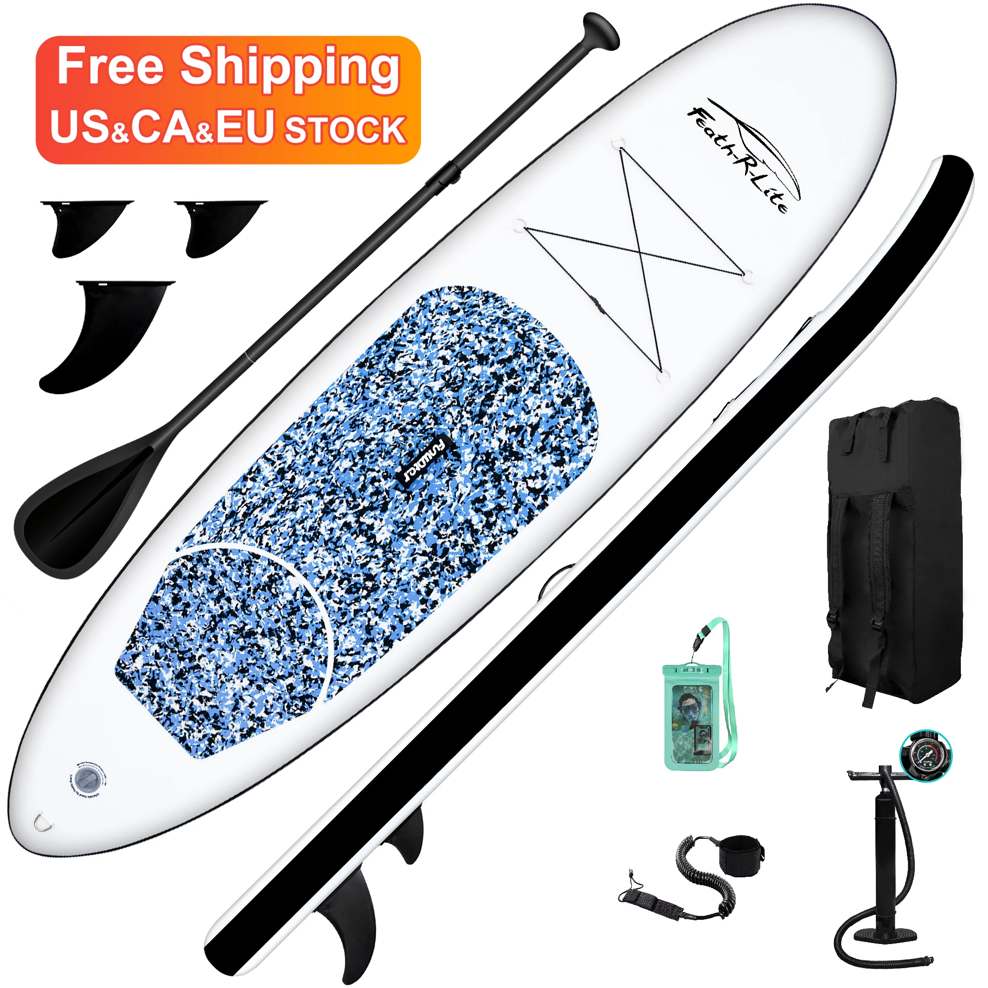 

FUNWATER Free Shipping Dropshipping OEM Weihai 10' Surfboard Price Surf PVC Sadhu Board sup paddleboard inflatable sub softboard