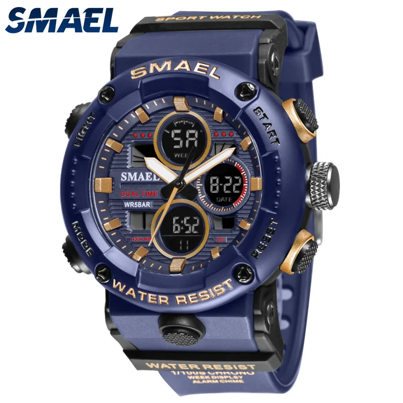 

SMAEL 8038 electronic military Chronograph watch man digital Sport Wrist watches, 8 colors