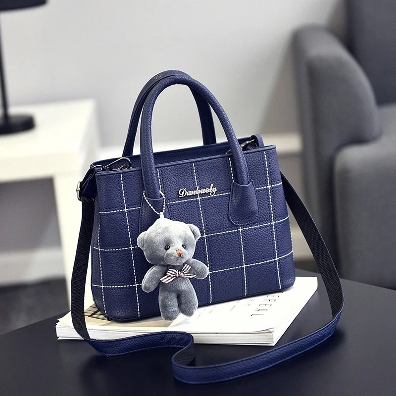 

Women Handbag Fashion Bear Doll Pendant Shoulder Messenger Bag, 5 colors