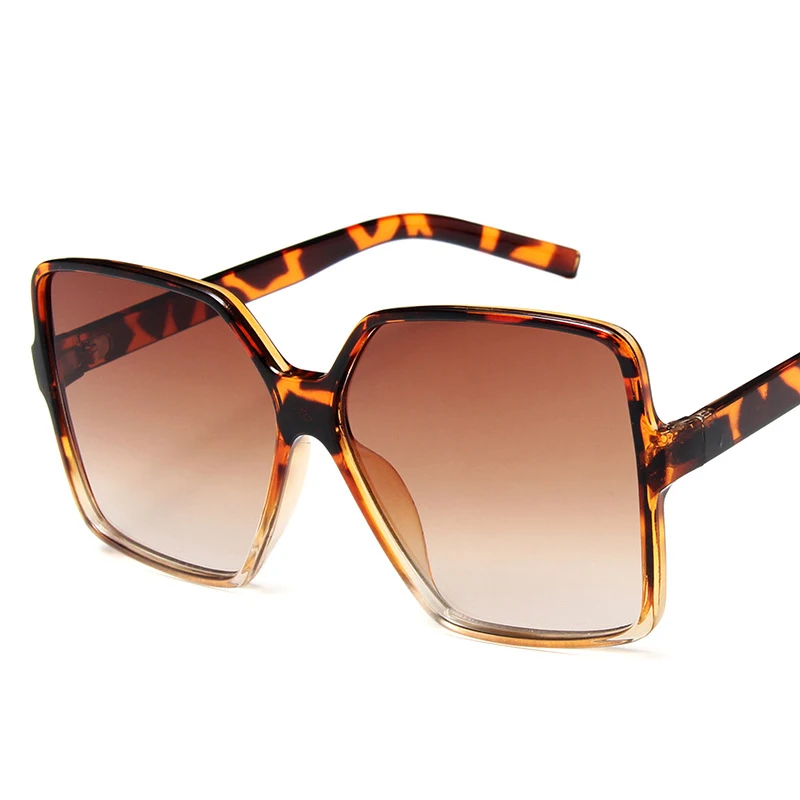 

Fc Optical Bigger Oversized Frame Women Trendy 2021 custom Shades Leopard Sunglasses for women
