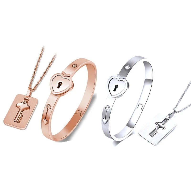 

Healing Magnet Women Cz Bangle High Quality Mesh Wide Horse Shoe Hot Sale Charm From Men Heart Lock Bracelet In Stainless Steel, Steel, gold, rose gold and black