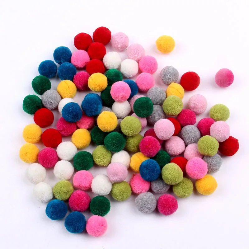 5mm Diy Craft Acrylic/glitter Craft Pom Poms For Kid - Buy Pom Pom ...