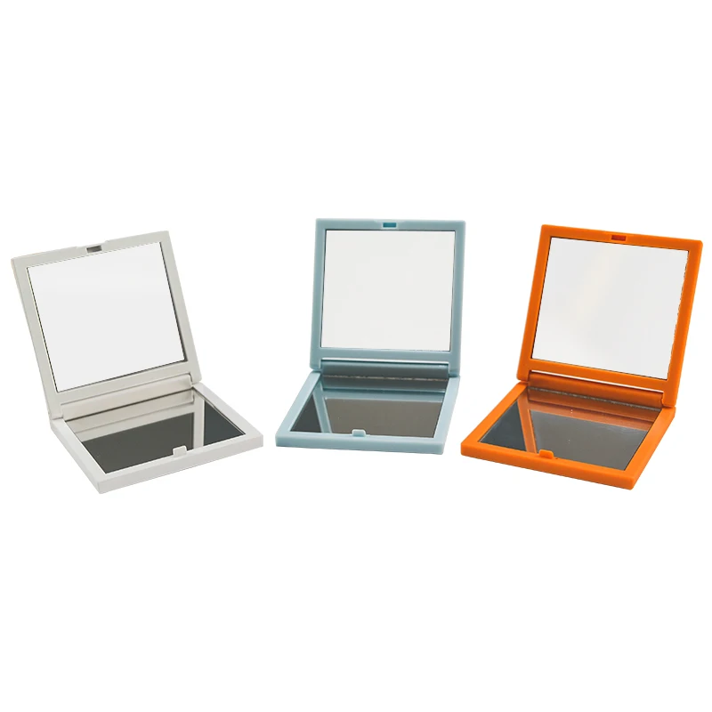 

Amazon Hot Sale Square Shape Plastic Handheld Desktop Vanity Mirror Mini Table Makeup Cosmetic Mirror