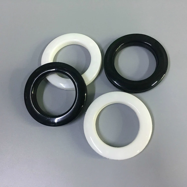 

White Black Color Plastic Snap Curtain Grommet Eyelets Ring, White,black,customized,and so on