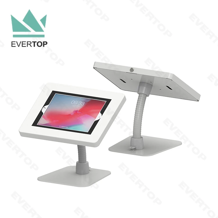 Lst04bc Steel Case Flexible Tube Gooseneck Tablet Kiosk Stand Portable