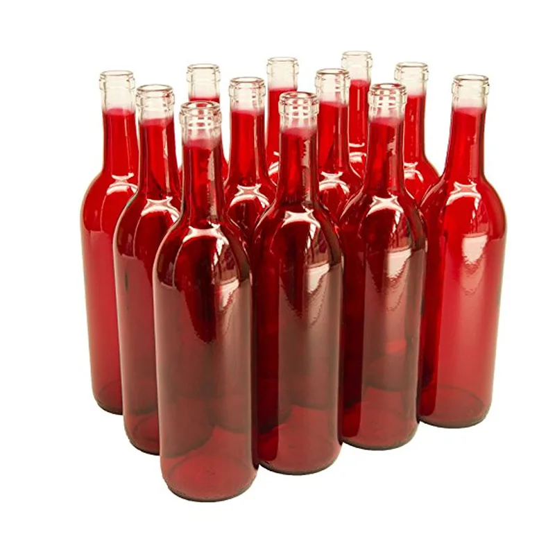 Glass Bottle Manufacturer Custom Empty Crystal Glass Wine Bottles 500ml