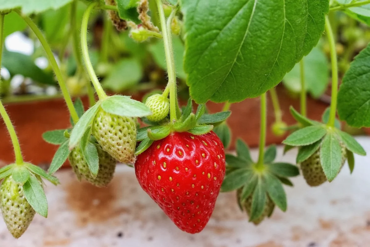 can strawberry plants grow indoors