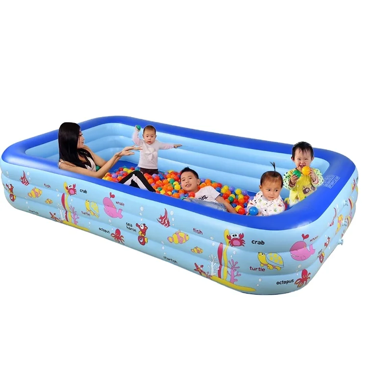 

Beyond Sport huge pool plastic inflatable 3-Ring swimming pool kids&adult time pools swimming outdoor
