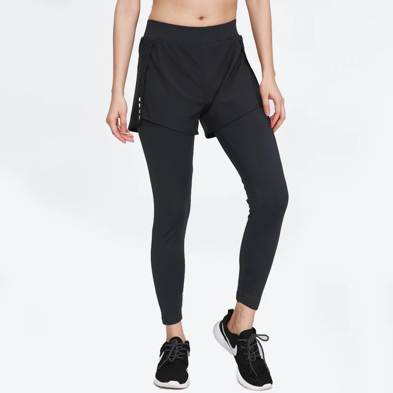 

2 in 1 Running Shorts Women Compression Leggings Sports Tight Shorts Gym Yoga Pants