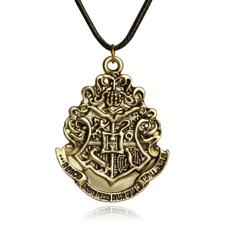 

High jewelry supplier titanium alloy necklace film and television best selling necklace harry pottei School of Witchcraft and Wi