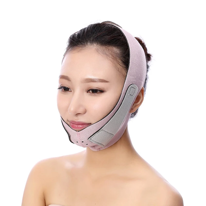 

Amazon hot sales Anti-Aging Thin face V-shape Face Cheek Lift Up Slimming Belt, Pink