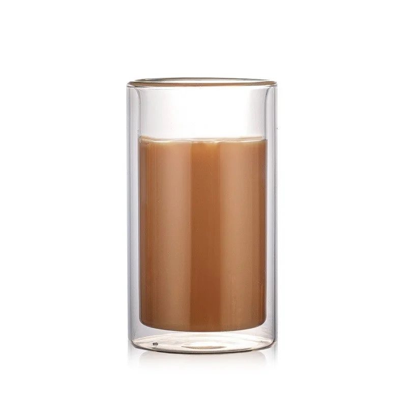 

Straight Tubular Double Wall Glass Cup